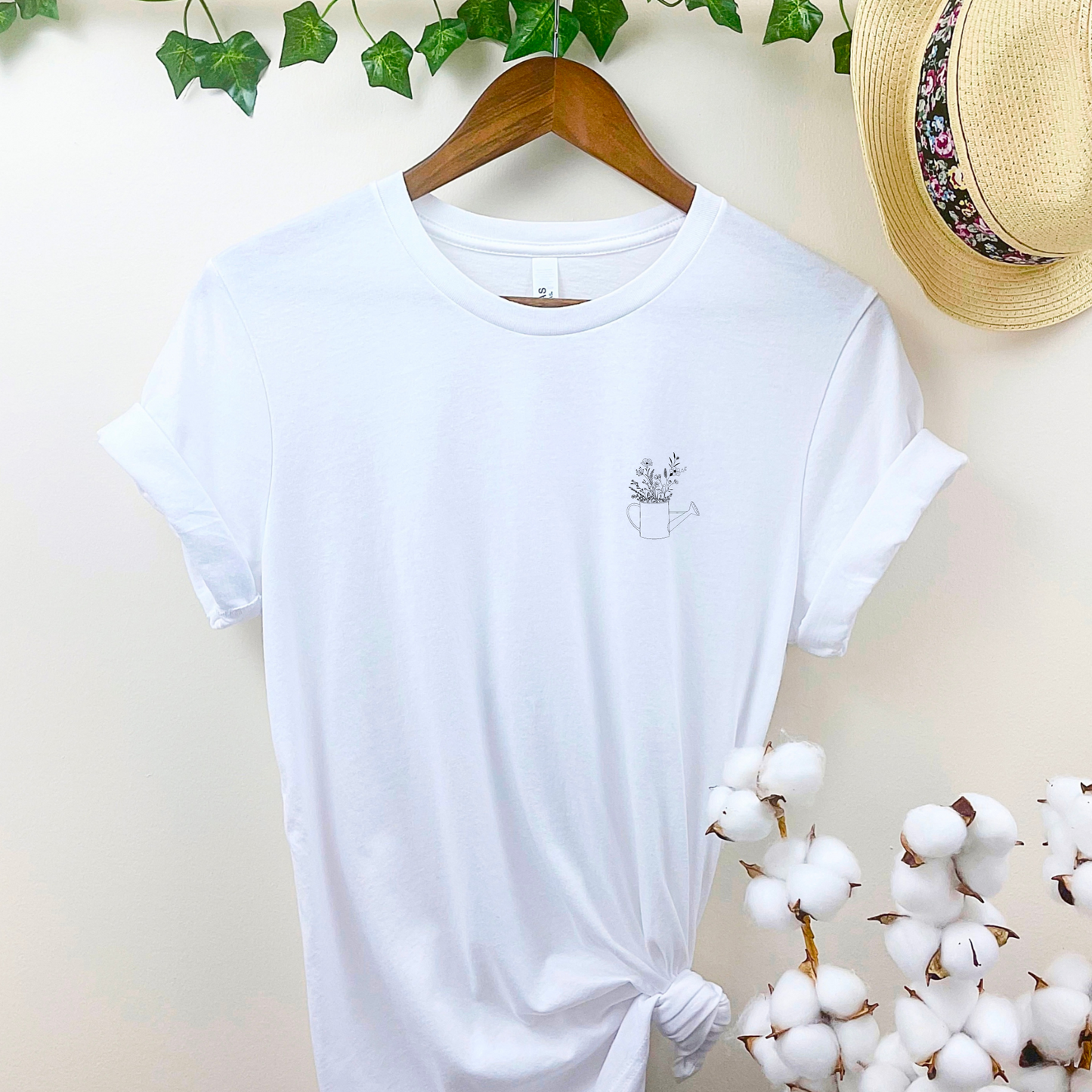 Watercan and Blooms Unisex, Bella+Canvas Tee