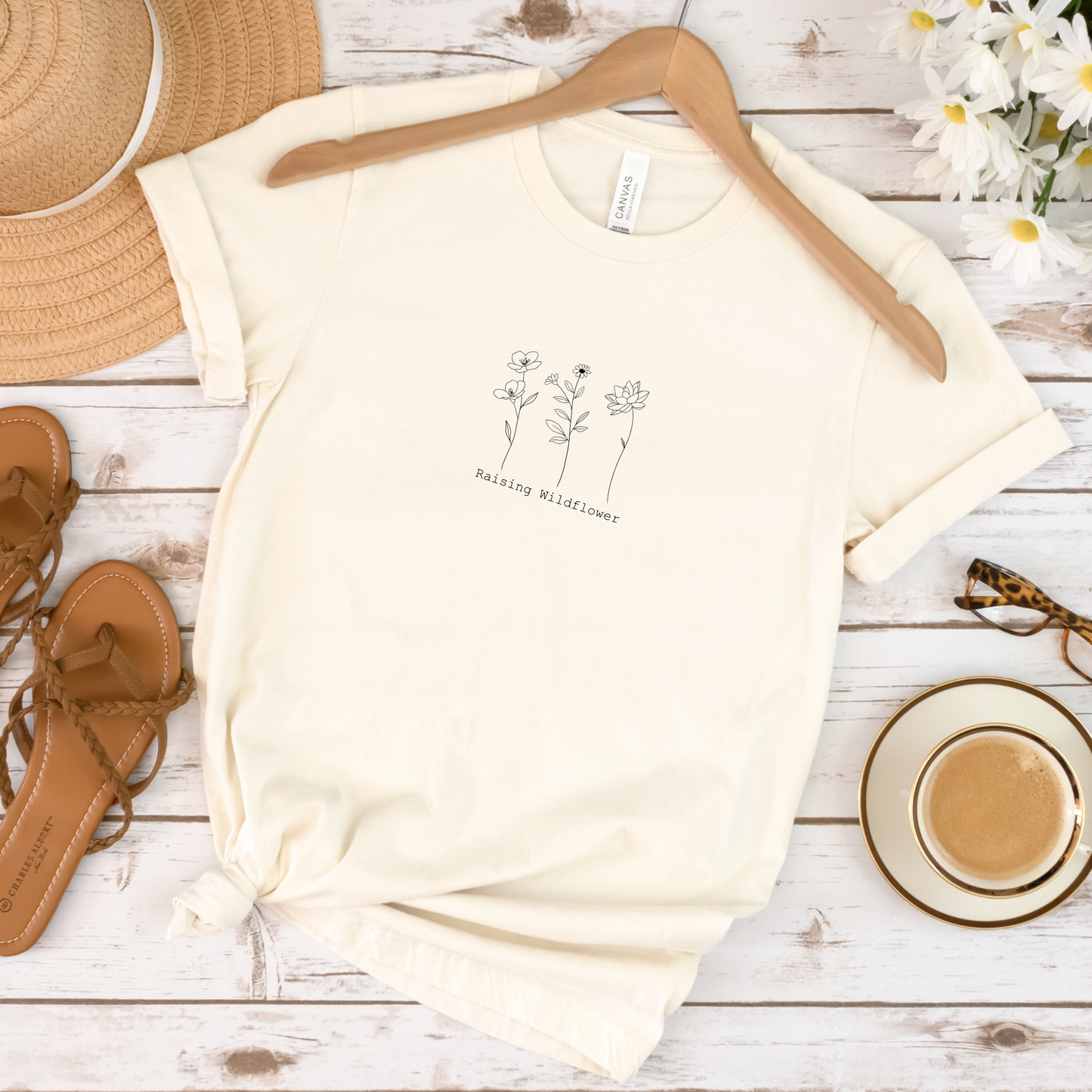 Raising Wildflower Blooms Unisex, Bella+Canvas Graphic Tee