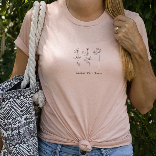 Raising Wildflower Blooms Unisex, Bella+Canvas Graphic Tee