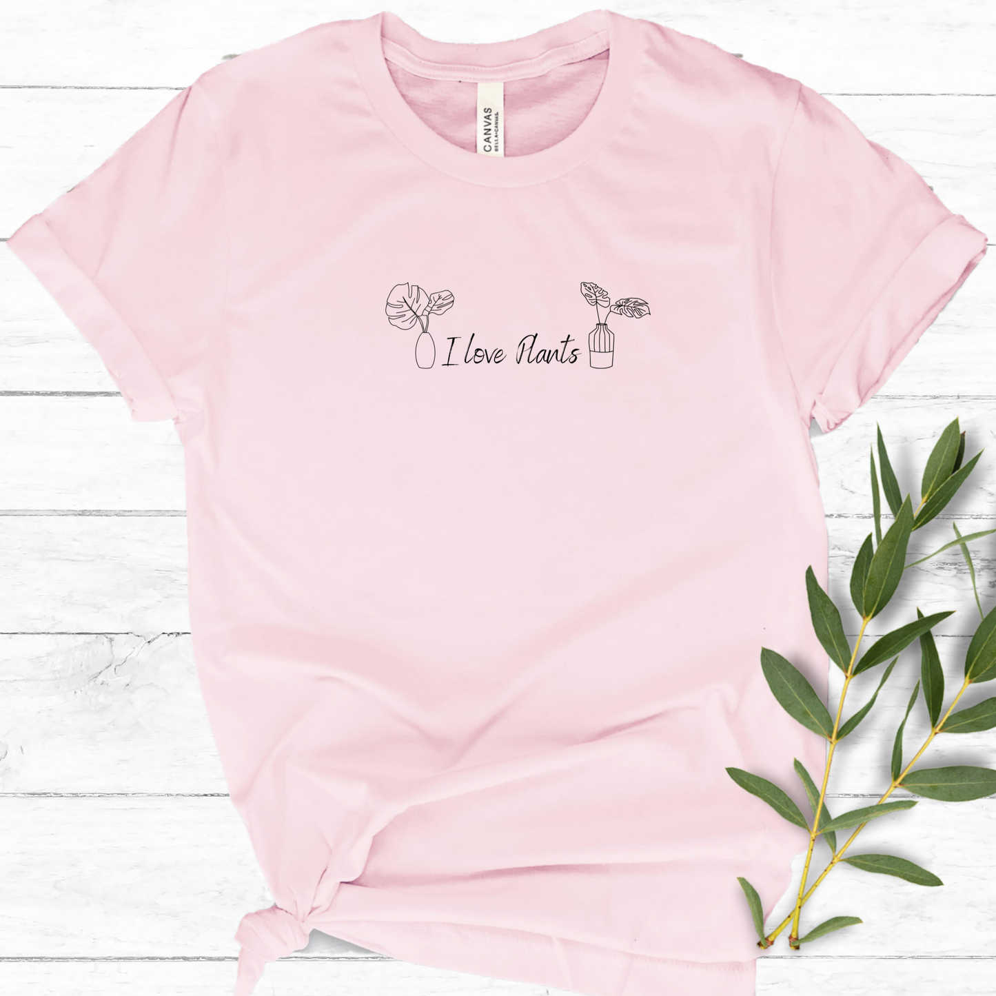 I Love Plants Graphic Tee, Unisex Bella + Canvas