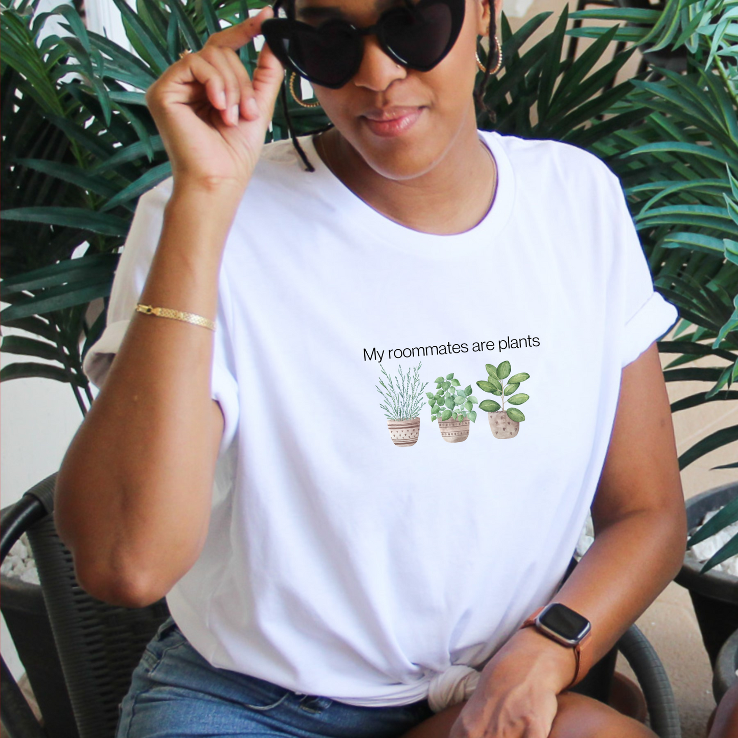 My Roomates Are Plants T-shirt, Unisex Bella+Canvas