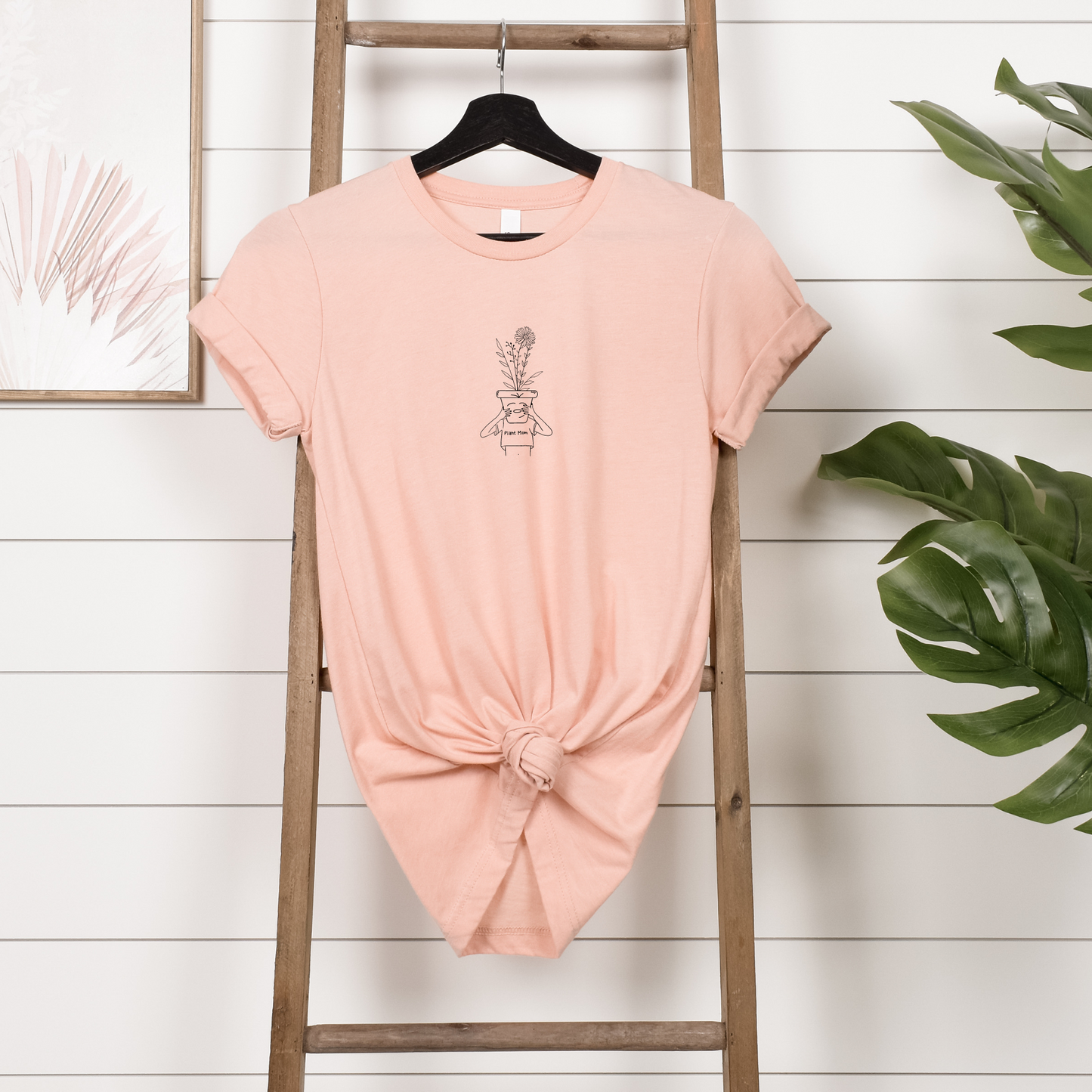 Plant Mom and Blooms Unisex, Bella+Canvas Graphic Tee