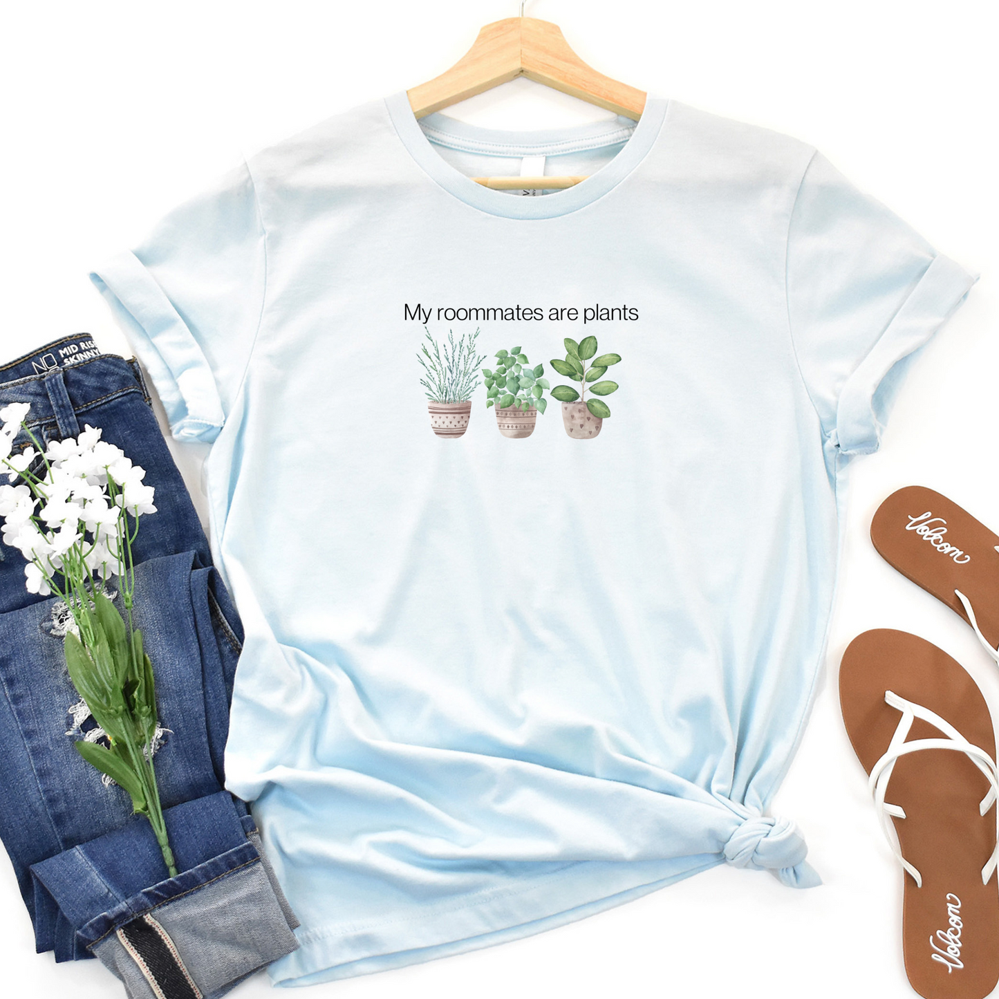 My Roomates Are Plants T-shirt, Unisex Bella+Canvas