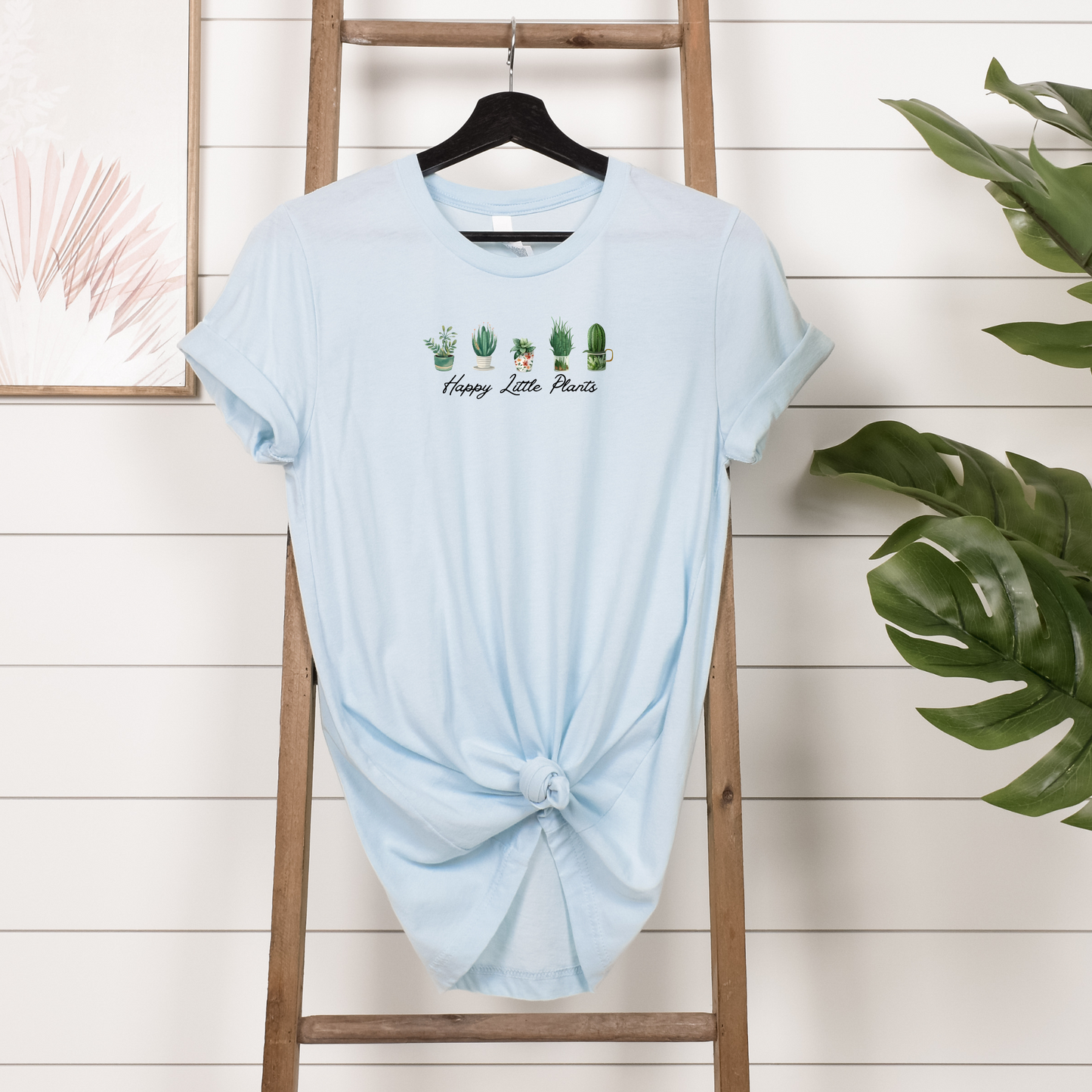 Happy Little Plants Graphic Tee, Unisex Bella+Canvas