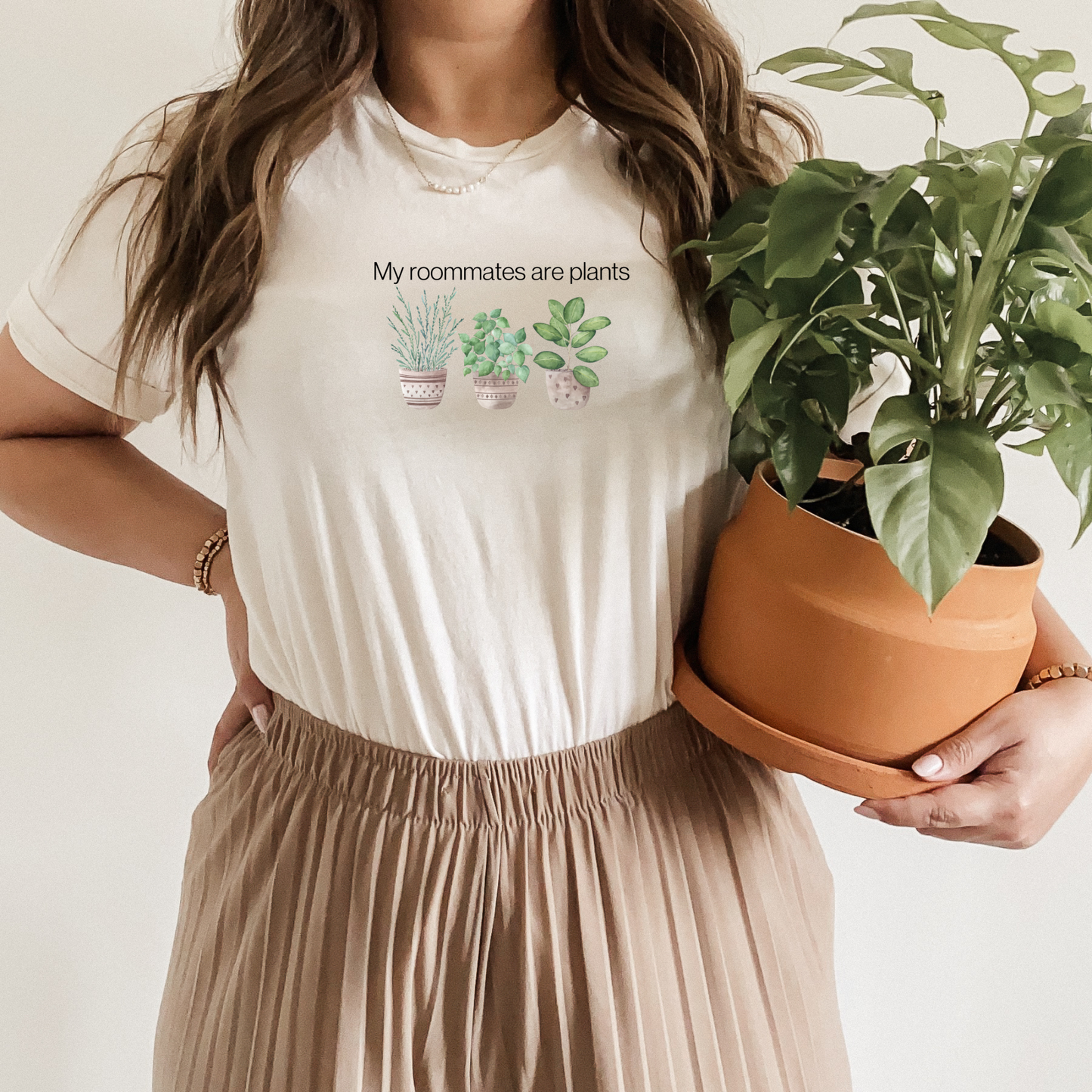 My Roomates Are Plants T-shirt, Unisex Bella+Canvas