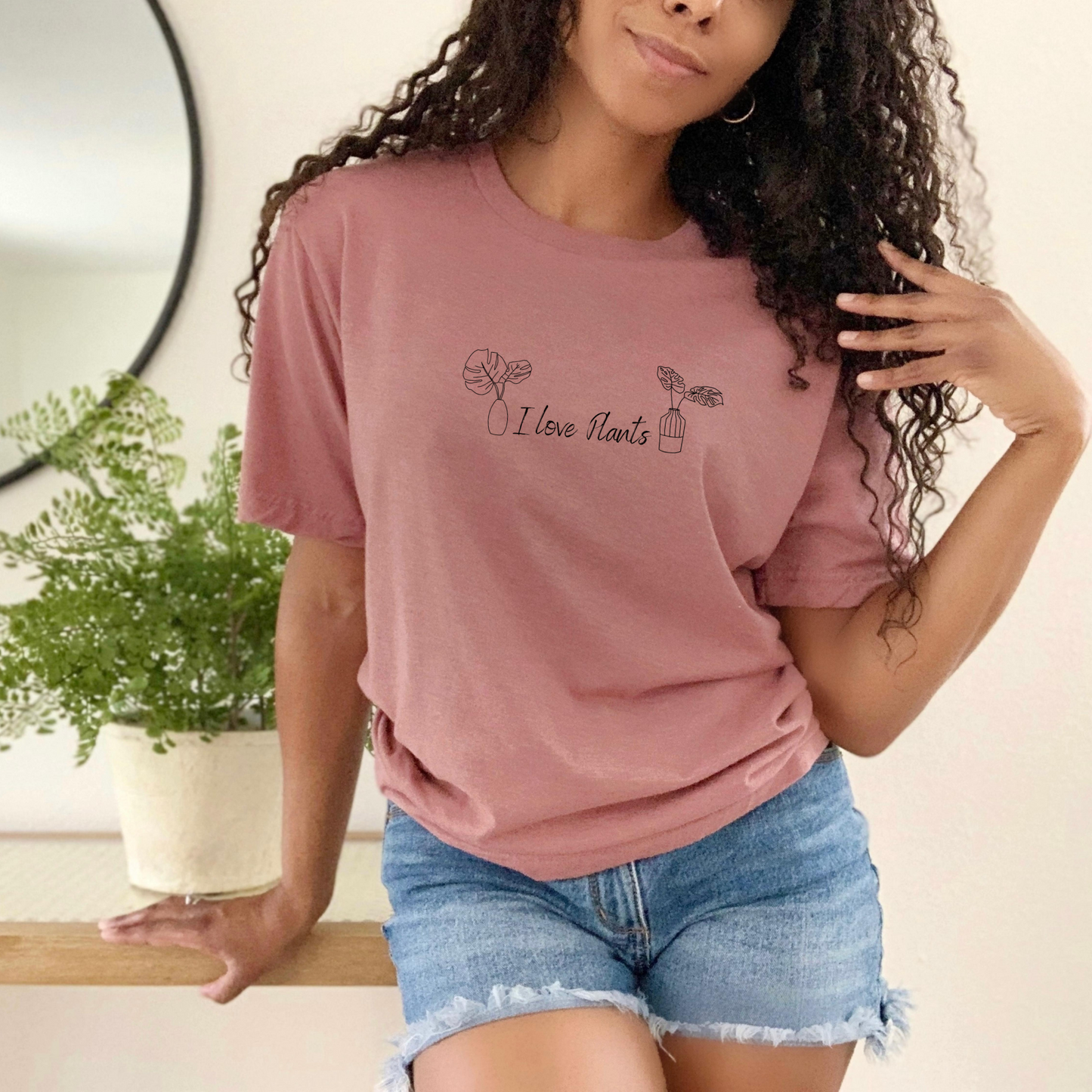 I Love Plants Graphic Tee, Unisex Bella + Canvas