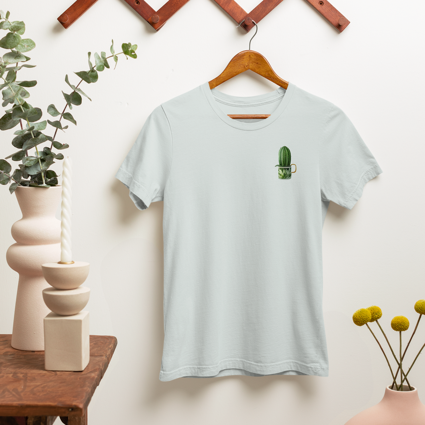 Cactus in Coffee Cup Graphic Tee, Unisex Bella+Canvas